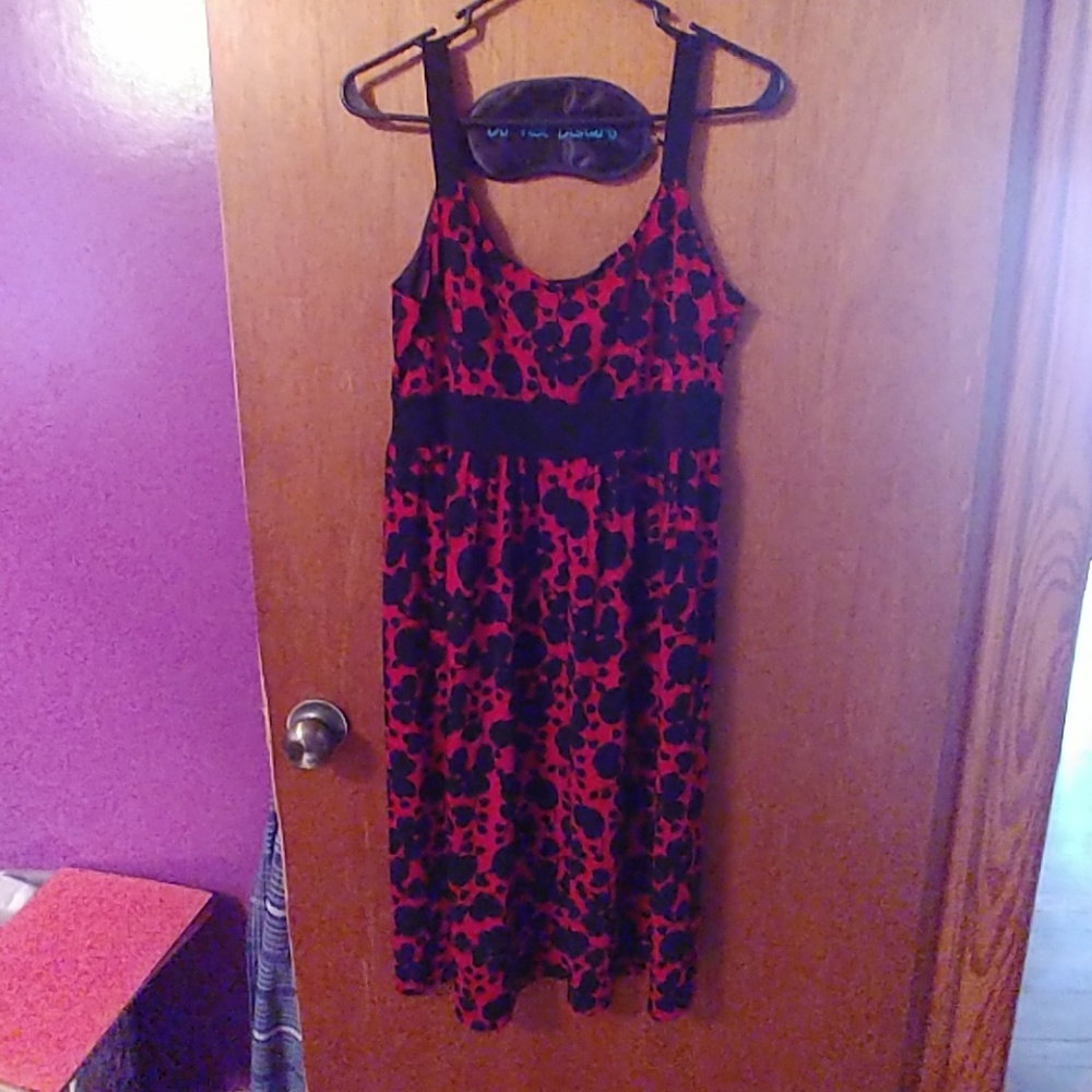 Floaral red dress